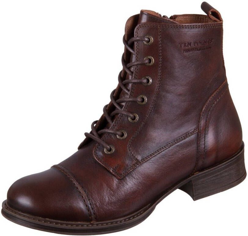Ten Points Women's Pandora Boots Tanned Leather Hoge schoenen bruin grijs
