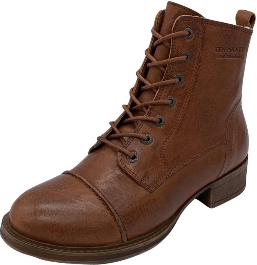 Ten Points Women's Pandora Warm Lace Boots Winterschoenen bruin