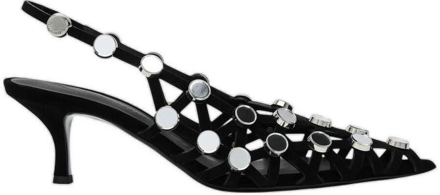 The Attico Zwarte Suède Slingback Pumps - Foto 3