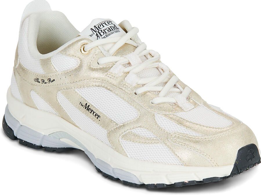 MERCER AMSTERDAM Lage Sneakers Dames The Re-run Metallic Maat: 40 Materiaal: Leer Kleur: Beige