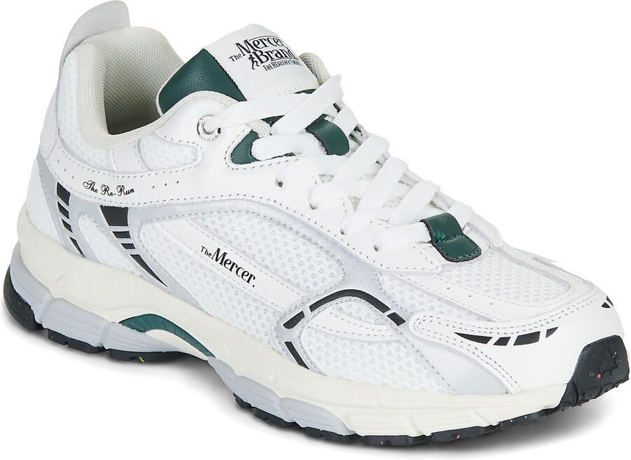 The Mercer Brand Lage Sneakers The Re-Run White Silver