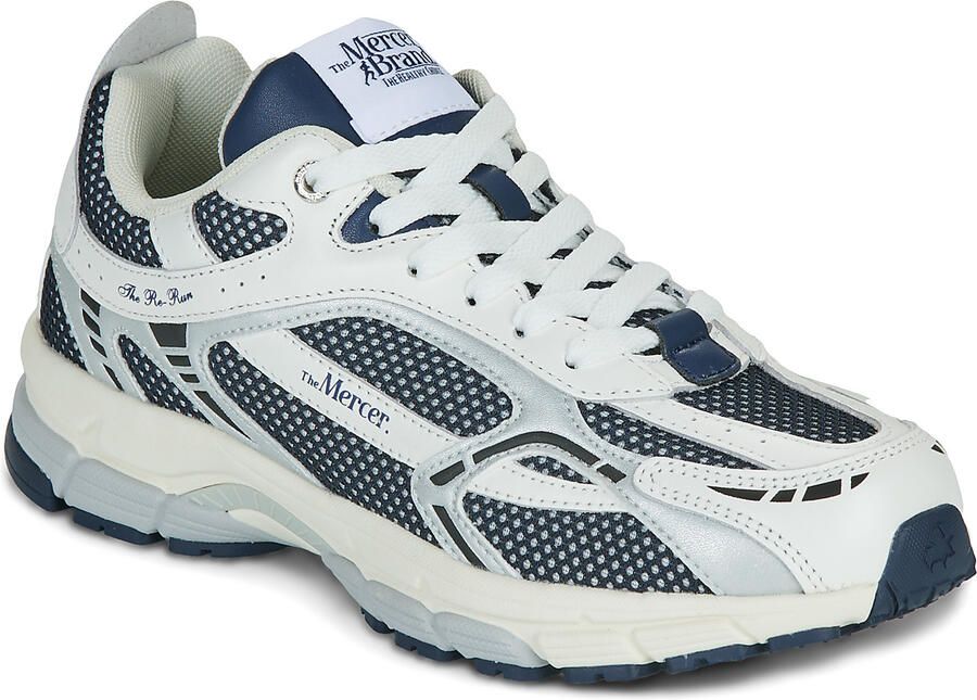 The Mercer Brand Lage Sneakers The Re-Run White Silver