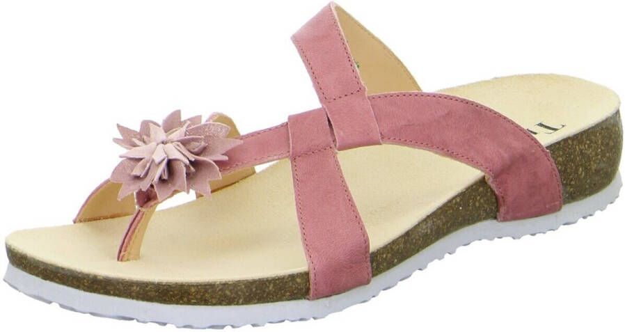 Think! Teenslippers Julia zomerschoen slippers met mooie bloem