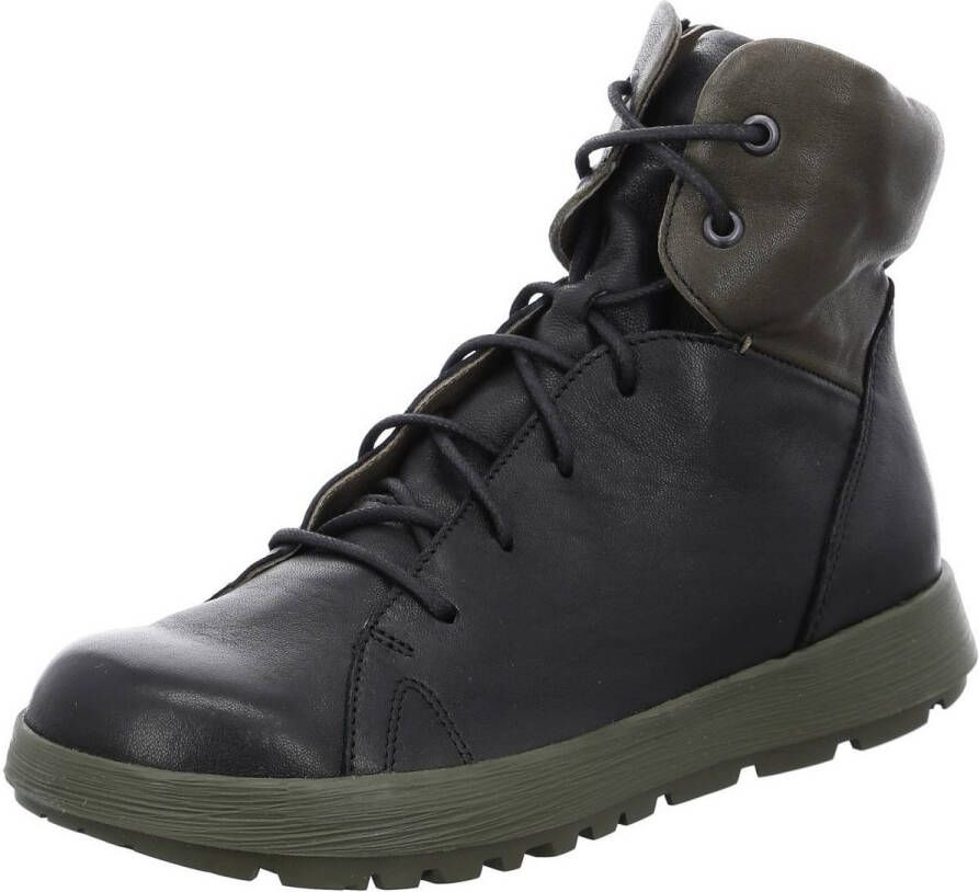 Think! Hoge veterschoenen COMODA van plantaardig gelooid leer