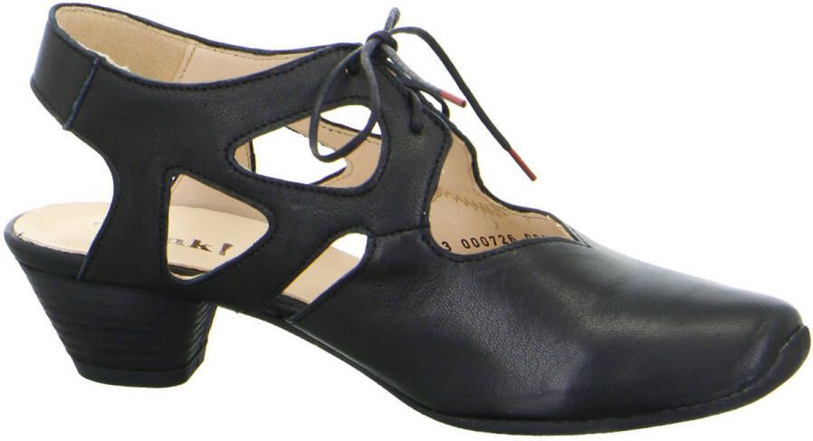 Think! Slingback pumps AIDA dames pump met vetersluiting zomerschoen trechtervormige hak met fijn patroon