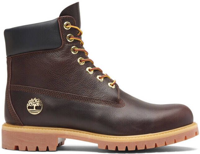 TIMBERLAND Veterboots Heren 6” Premium Men's Maat: 40 Materiaal: Leer Kleur: Bruin