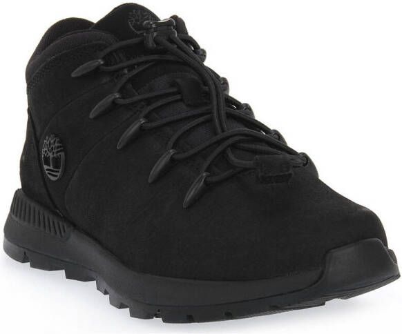 Timberland Sprint Trekker Mid Kids Veterboots Laarzen Met Veters Zwart - Foto 3