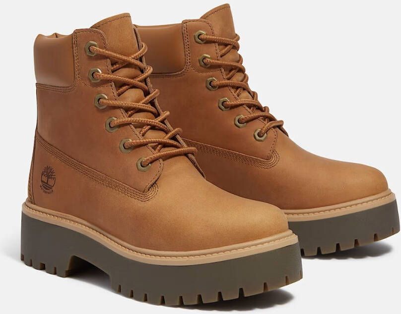 Timberland Laarzen TB0A2H3CEN11W 6 IN LACE WATERPROOF-WHT FULL GRAIN