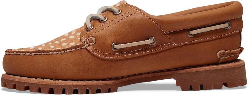Timberland Bootschoenen Boat Shoe Authentic Brown White Dot - Foto 10