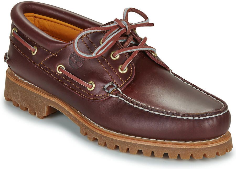 Timberland Authentic 3-Eye Lug Handsewn Boat Shoe Rood- Heren Rood - Foto 3