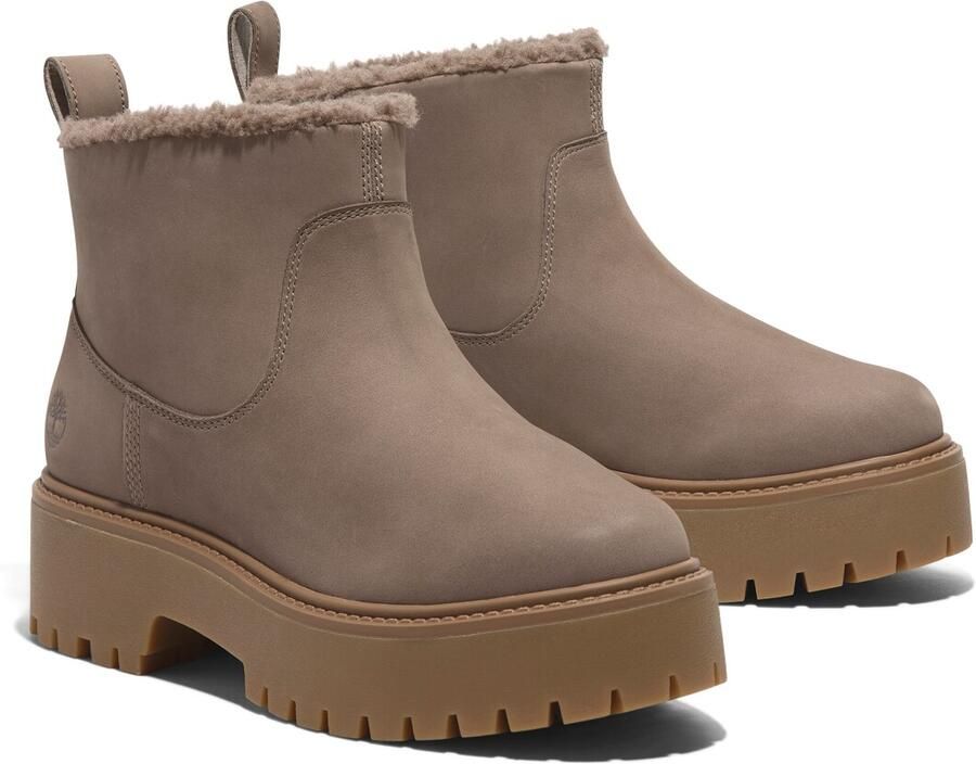 Timberland Taupe Enkellaarsjes voor Stijlvolle Herfst Beige Dames - Foto 3
