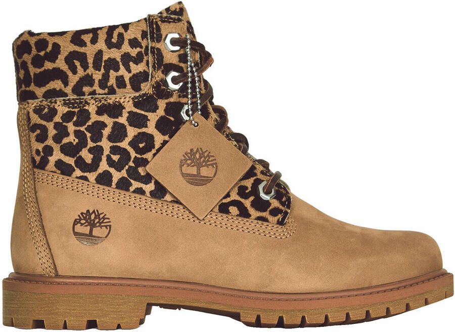 Timberland Women Premium 6 Inch Lace Up Boot Medium Beige Nubuck