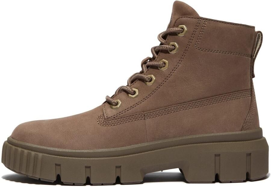 Timberland Suède Veterschoenen Enkellaarsjes Brown Dames