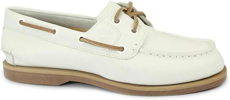 Timberland Authentic Boat Shoe Classic Leather Wo Beige Loafers - Foto 9