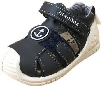 Titanitos Platte sandalen X 680 KAMO Marino