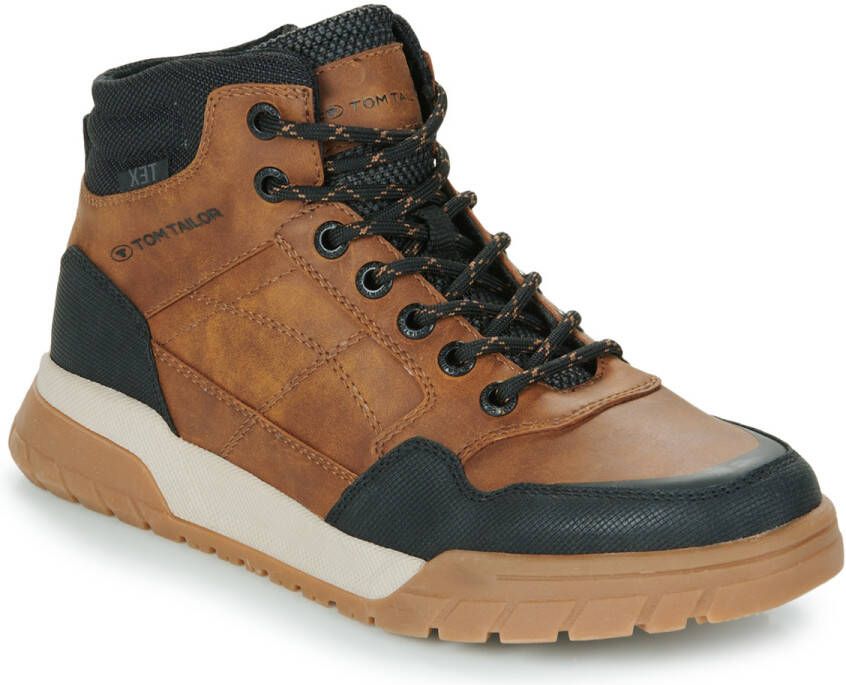 Tom Tailor Veterschoenen high top sneaker trekkingschoen met gevoerde schacht breedte g