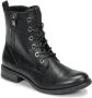 Tom Tailor Enkellaarsjes met geregen veters black 36 - Thumbnail 1