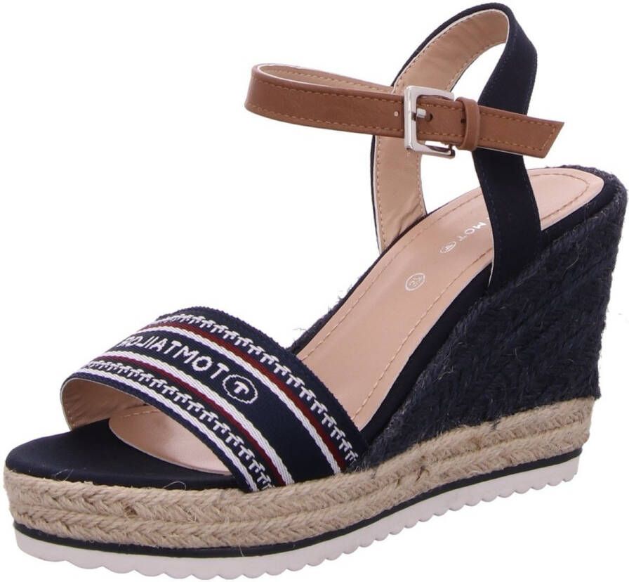 Tom Tailor Blauwe sleehak sandalen voor dames - Foto 2