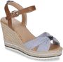 Tom Tailor Highheel sandaaltjes Valeria zomerschoen sandaal wig hak met gepolsterde binnenzool - Thumbnail 1
