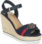 Tom Tailor Wighak Sandaal met Logo-Coin navy 38 - Thumbnail 1