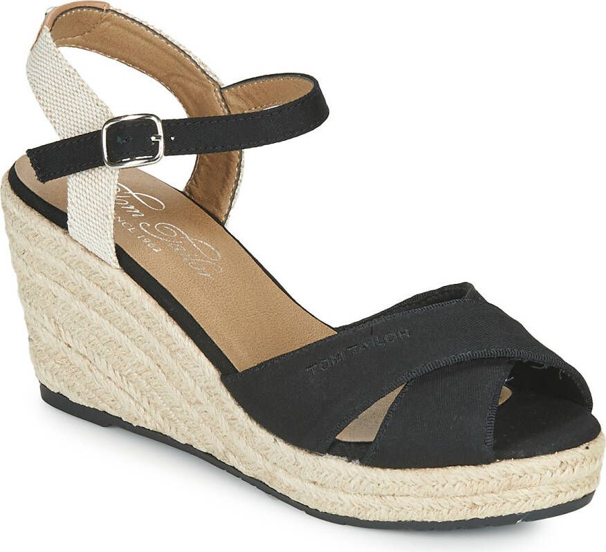 Tom Tailor Wedges met labeldetail model 'Basic'