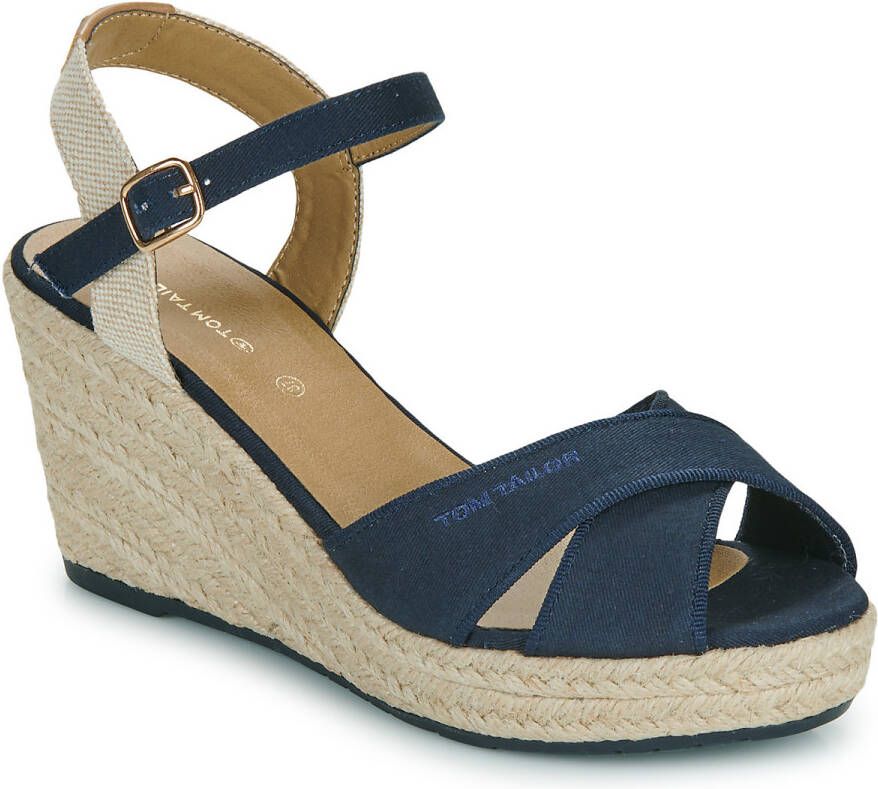 Tom Tailor Wedges met labeldetail model 'Basic'