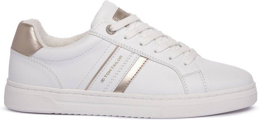 Tom Tailor Sneakers vrijetijdsschoen lage schoen veterschoen contrastafwerking aan de hak