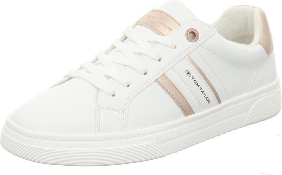 Tom Tailor Sneakers vrijetijdsschoen lage schoen veterschoen contrastafwerking aan de hak - Foto 2