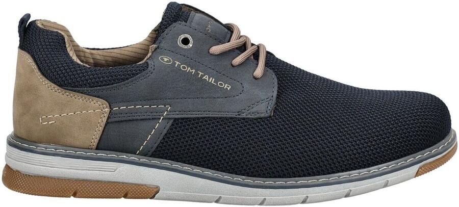 Tom Tailor Lage sneakers in een gebreide look met hoogwaardige imitatieleer - Foto 3