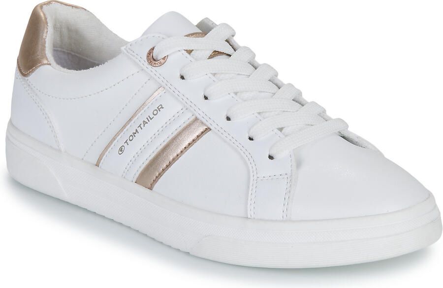 Tom Tailor Sneakers vrijetijdsschoen lage schoen veterschoen contrastafwerking aan de hak - Foto 2