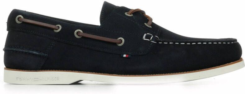Tommy Hilfiger Bootschoenen TH BOAT SHOE CORE SUEDE casual schoen vrijetijdsschoen veterschoen met banddoorvoeren