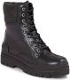 TOMMY HILFIGER Zwarte Veterboots Feminini Felt Lace Up Bootie - Thumbnail 8