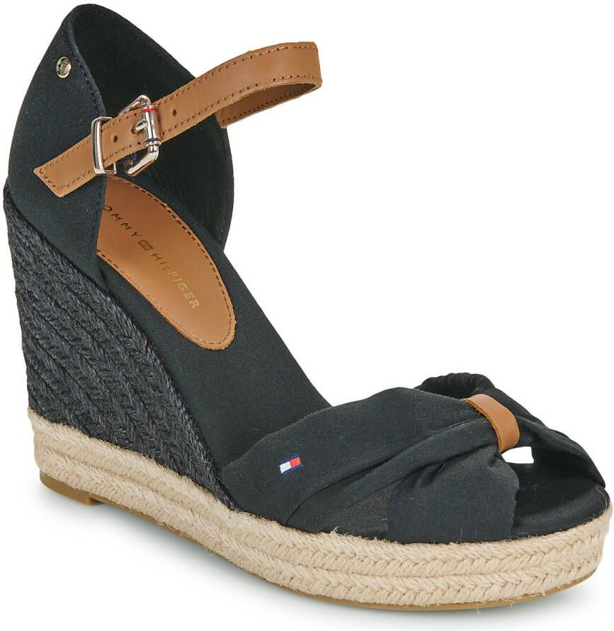 Tommy Hilfiger Wedges in zwart voor Dames Basic Opened Toe High Wedge