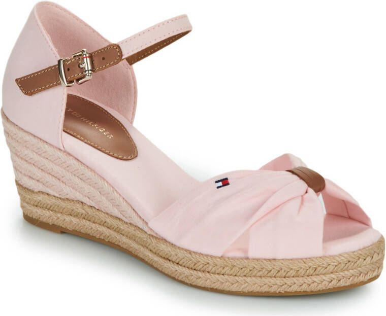 Tommy Hilfiger Sleehaksandaaltjes BASIC OPEN TOE MID WEDGE