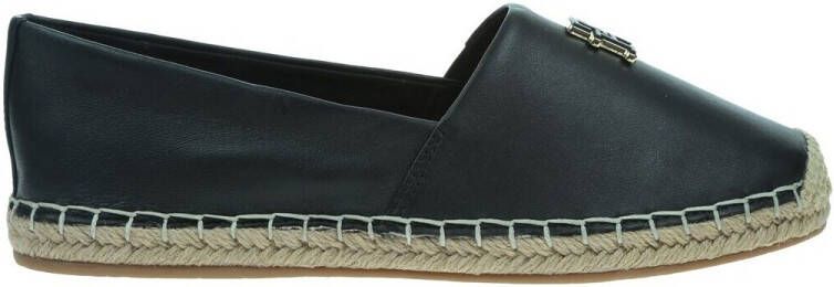 Tommy Hilfiger Espadrilles TH LOGO LEATHER ESPADRILLE zomer mode flats slippers instapschoen in smalle vorm - Foto 2