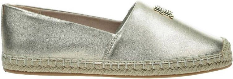Tommy Hilfiger Espadrilles TH LOGO METALLIC LEATHER ESPAD zomerschoen slippers instapschoen met th-sieraandeel - Foto 3