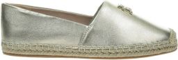 Tommy Hilfiger Espadrilles TH LOGO METALLIC LEATHER ESPAD zomerschoen slippers instapschoen met th-sieraandeel