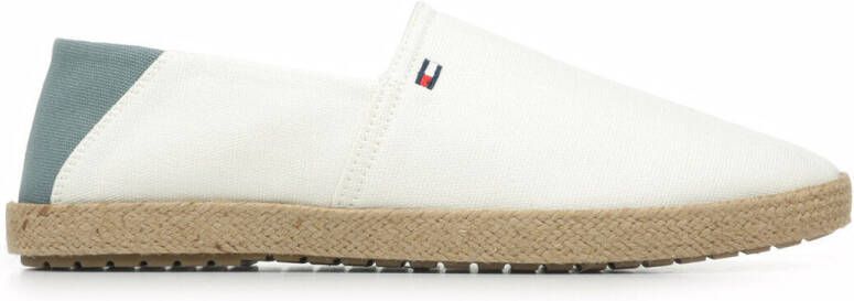 Tommy Hilfiger Instappers HILFIGER ESPADRILLE CORE TEXTILE instapschoen espadrilles zomerschoen contrastaccent op de hiel