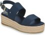 TOMMY HILFIGER Blauwe Espadrilles Mid Wedge Sandal - Thumbnail 3