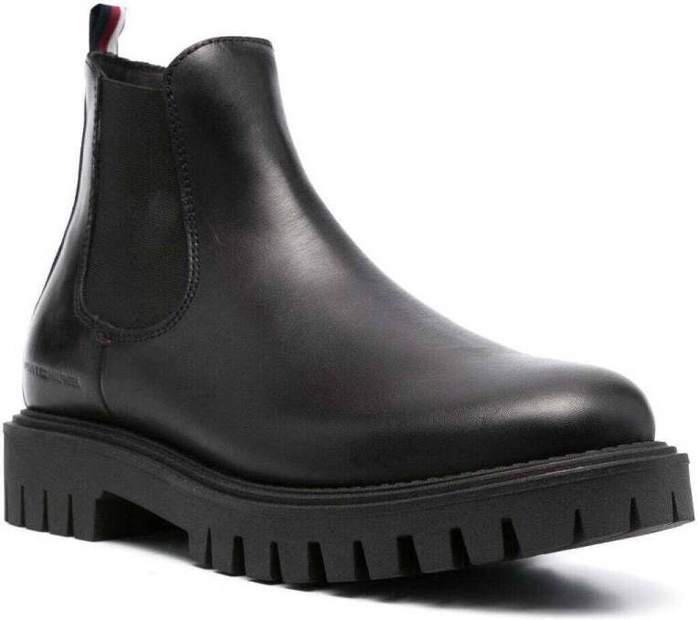 Tommy Hilfiger Chelsea boots van leer met label in reliëf model 'PREMIUM CASUAL' - Foto 5