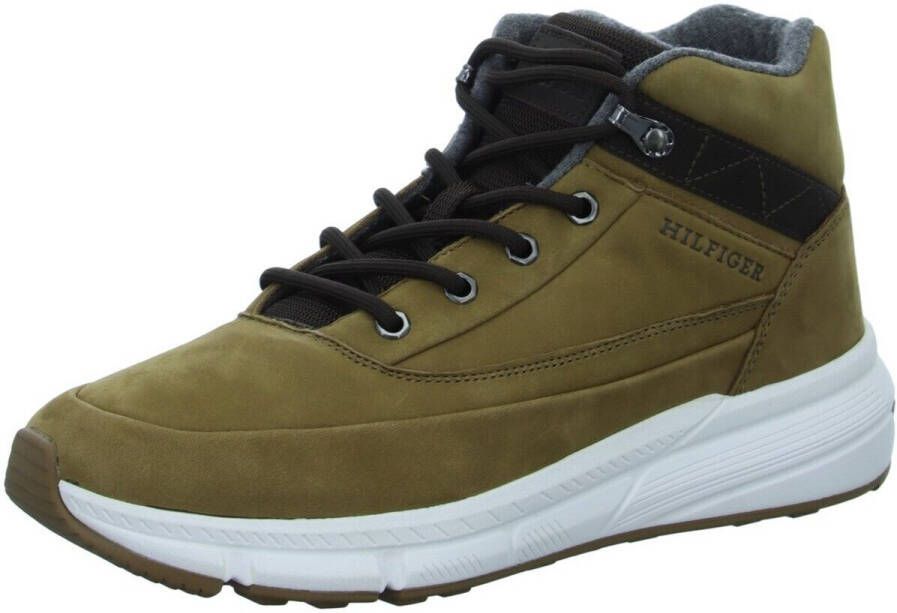 Tommy Hilfiger Leren sneakers met labelpatch model 'WARM NUBUCK'