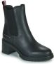 Tommy Hilfiger Chelsea-boots ESSENTIAL MIDHEEL LEATHER BOOTIE met blokhak - Thumbnail 1