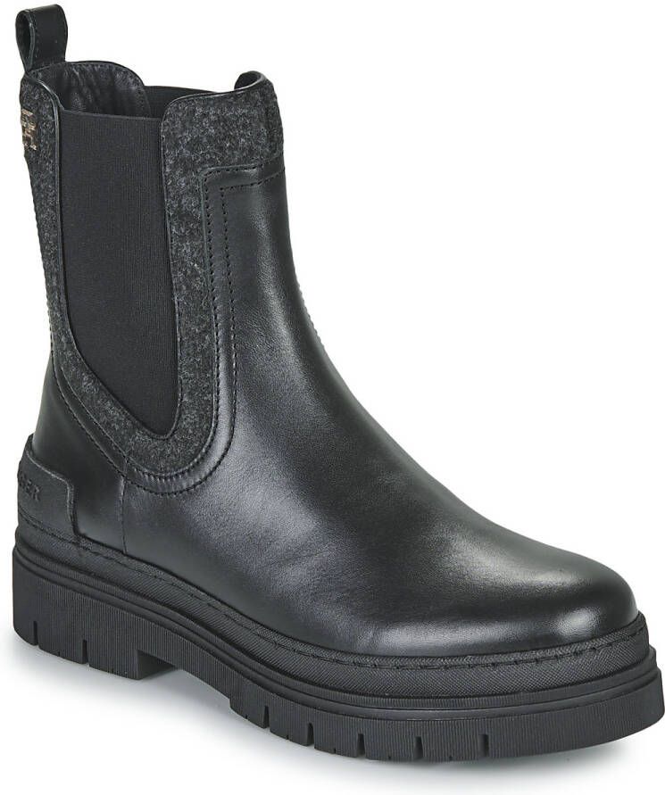 Tommy Hilfiger Boots zonder sluiting FEMININE SEASONAL UTILITY BOOT met brede stretchinzet bij de schacht - Foto 8
