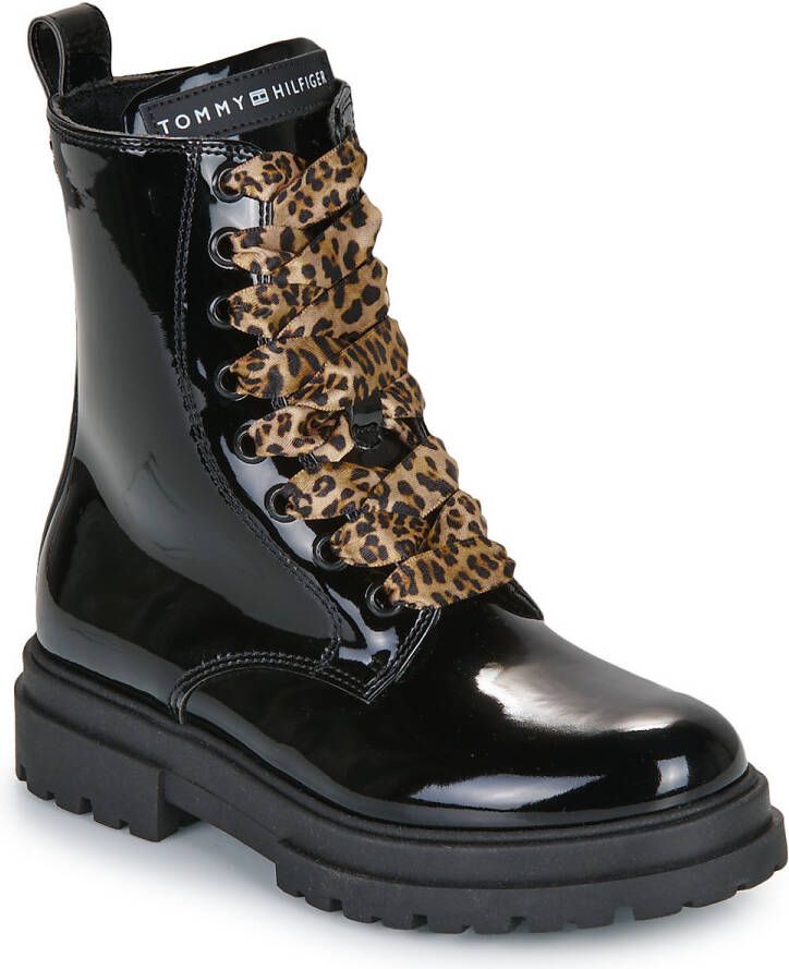 Tommy Hilfiger lak veterboots zwart - Foto 3