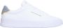 Tommy Hilfiger leren sneakers wit lichtblauw - Thumbnail 2