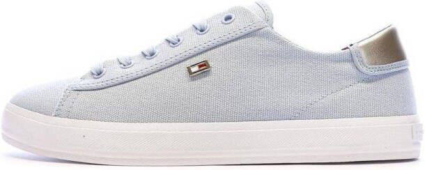 Tommy Hilfiger Plateausneakers VULC CANVAS LACE UP SNEAKER vrijetijdsschoen lage schoen veterschoen in smalle vorm