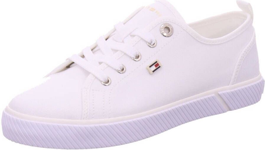 Tommy Hilfiger Plateausneakers VULC CANVAS SNEAKER vrijetijdsschoen lage schoen veterschoen met praktische aantrek-lus - Foto 3