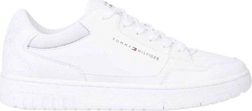 Tommy Hilfiger Sneakers TH BASKET CORE LEATHER ESS met gepolsterde schaprand vrijetijdsschoen lage schoen veterschoen - Foto 5