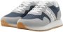 Tommy Hilfiger Blauw Grijs Leren Sneakers Dikke Zool - Thumbnail 2