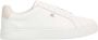 Tommy Hilfiger Witte Polyester Sneakers met Veters Contrastdetails Logo White Dames - Thumbnail 3